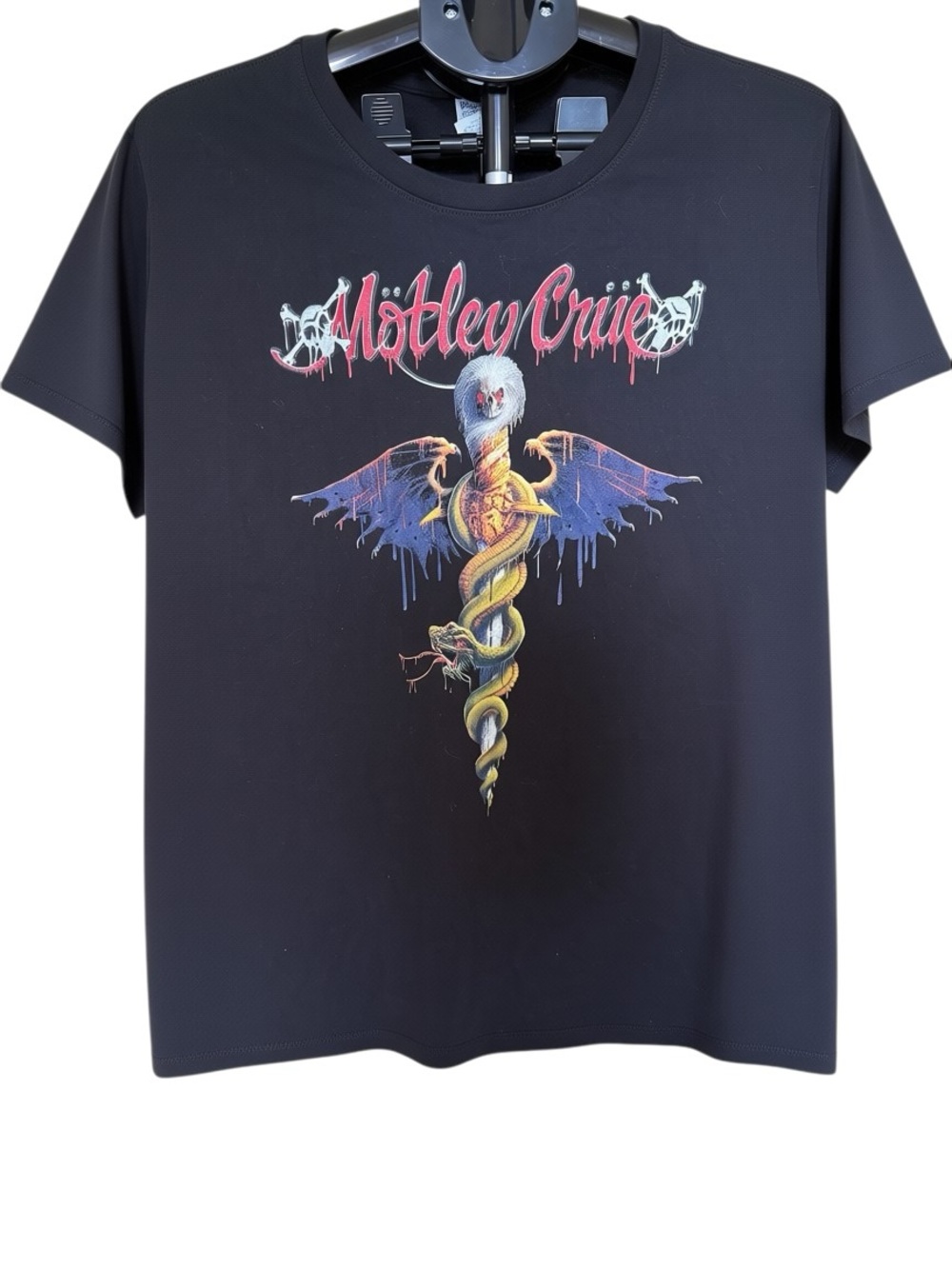 Mötley Crue Graphic Tee XL Black Band Tee Rock Metal Y2K Vintage Style